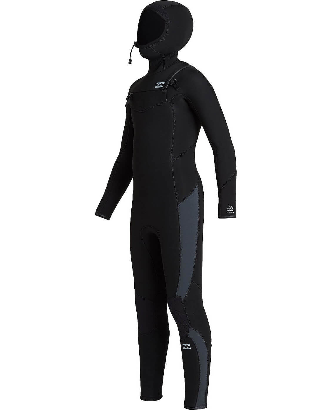 5/4mm Junior's Billabong ABSOLUTE Hooded Fullsuit - Chest Zip