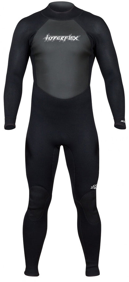 
3/2mm Men's HyperFlex ACCESS Fullsuit, Black, front view