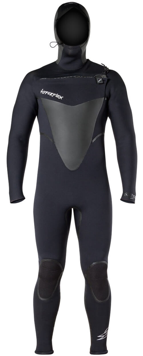 6/5/4mm Men's HyperFlex VOODOO Chest Zip Fullsuit
