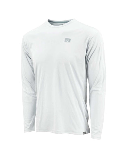 
Juniors' Avid CORE AVIDRY L/S Top, White, front view