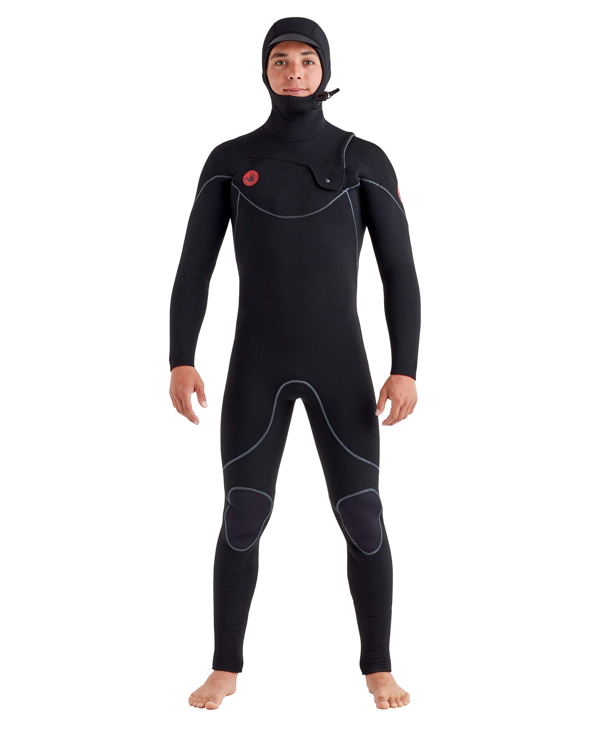 6/5/4mm Men's Body Glove RED CELL Hooded Fullsuit