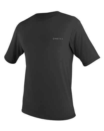 
Men's O'Neill BASIC SKINS 30+ S/S Sun Shirt, Black, front view