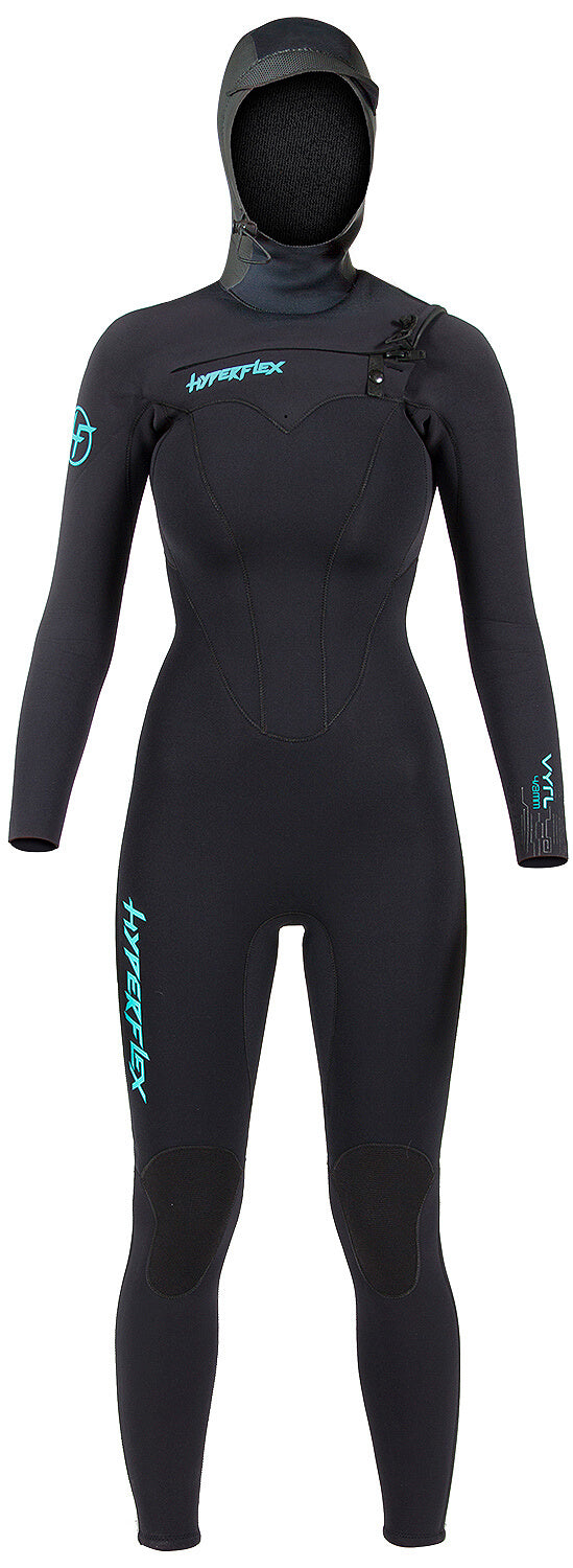 5/4/3mm Women's HyperFlex VYRL F/Z Hooded Fullsuit